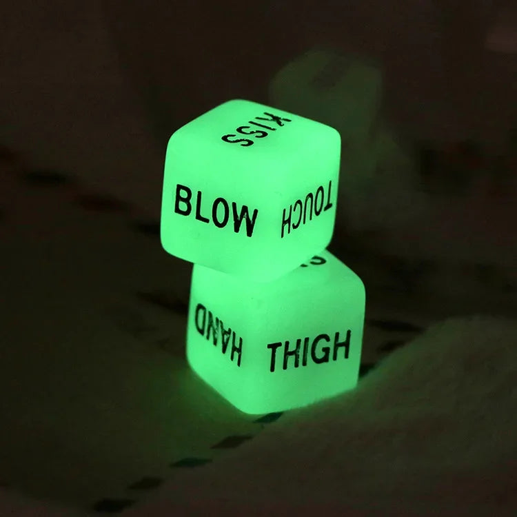 Glow Funny Sex Dice Adult Toys Couple Lovers Games Dice