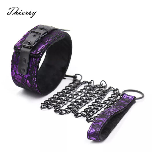 Thierry Genuine Leather and Lace Bondage