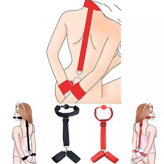 Sex Toys for Woman Couples Mouth Gag Handcuffs for Sex BDSM Bondage Restraint