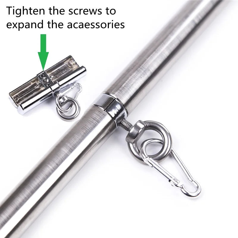 Removable Stainless Steel Spreader Bar for Sex Hand Cuffs Ankle BDSM